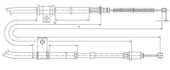 Cable Pull, parking brake (CM10210)