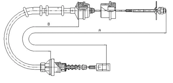Cable Pull, clutch control (CF01144)