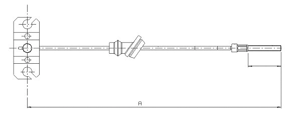 Cable Pull, parking brake (CM07500)