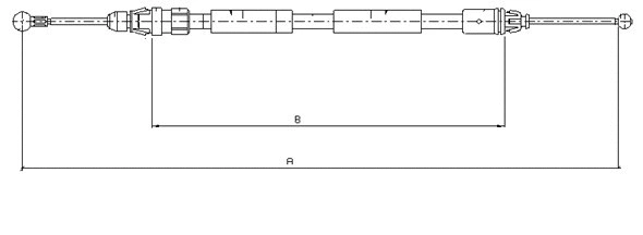 Cable Pull, parking brake (CM12950)