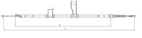 Cable Pull, parking brake (CM06130)