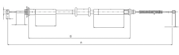 Cable Pull, parking brake (CM07720)