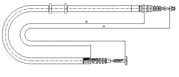 Cable Pull, parking brake (CM03620)