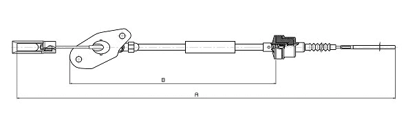 Cable Pull, clutch control (CF01192)