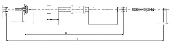 Cable Pull, parking brake (CM03030)