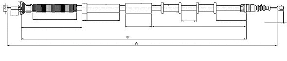 Cable Pull, parking brake (CM00020)