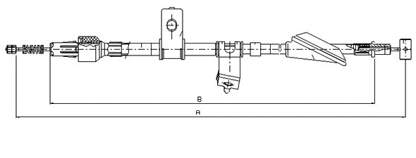 Cable Pull, parking brake (CM16680)