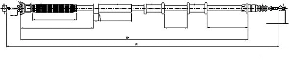 Cable Pull, parking brake (CM00010)