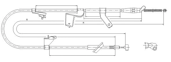 Cable Pull, parking brake (CM16970)