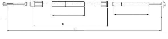 Cable Pull, parking brake (CM00840)