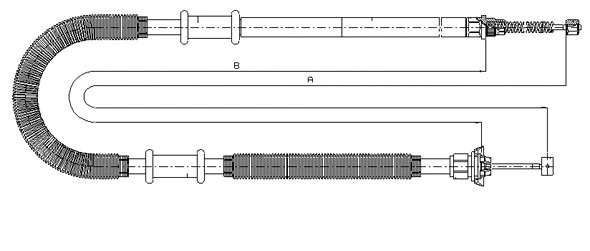 Cable Pull, parking brake (CM03930)
