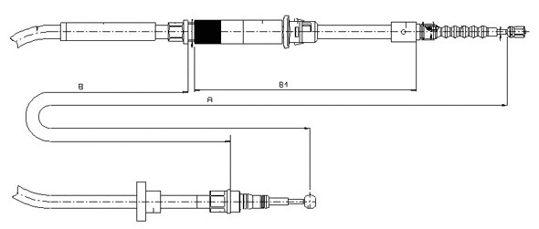 Cable Pull, parking brake (CM19220)