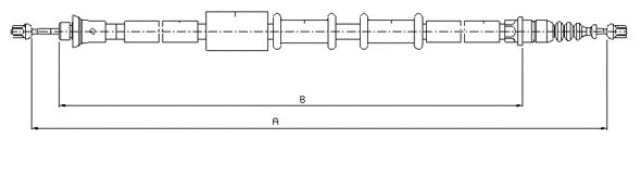 Cable Pull, parking brake (CM03340)
