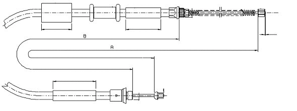Cable Pull, parking brake (CM03260)
