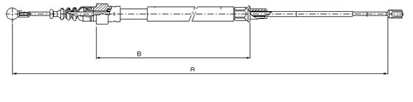 Cable Pull, parking brake (CM19300)