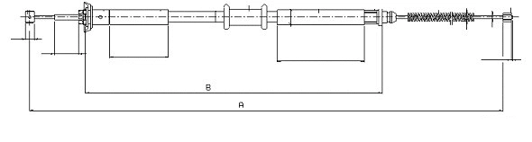 Cable Pull, parking brake (CM02830)