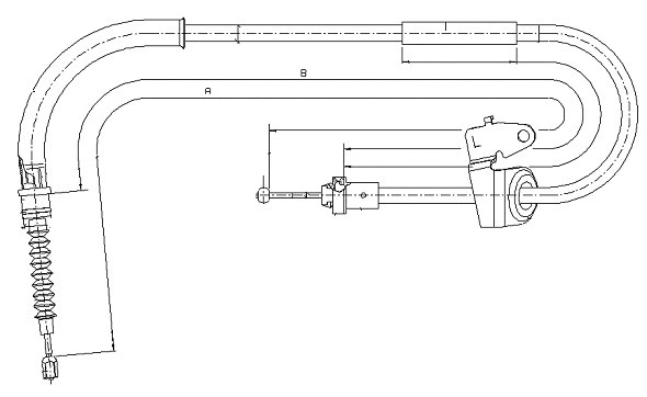 Cable Pull, parking brake (CM10050)
