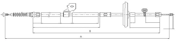 Cable Pull, parking brake (CM01180)