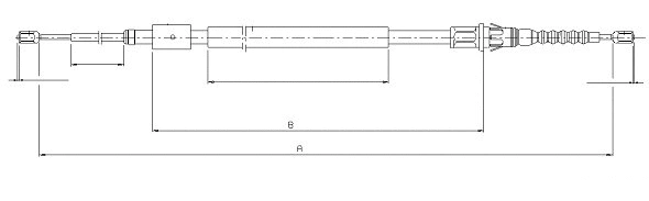 Cable Pull, parking brake (CM02340)