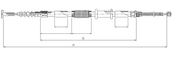 Cable Pull, parking brake (CM03430)