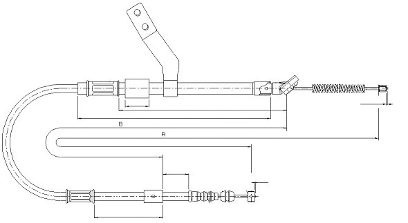 Cable Pull, parking brake (CM17630)
