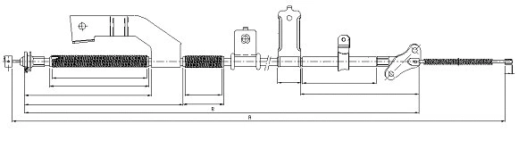 Cable Pull, parking brake (CM12740)