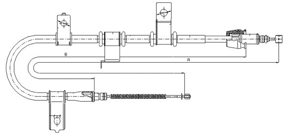 Cable Pull, parking brake (CM06360)