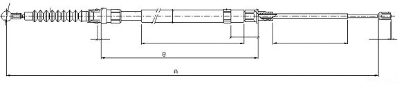 Cable Pull, parking brake (CM15980)
