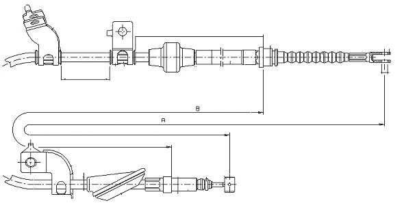 Cable Pull, parking brake (CM05600)