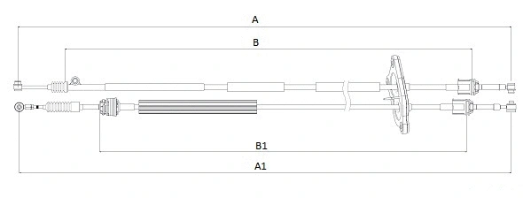 Cable Pull, manual transmission (CC00280)