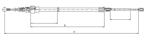 Cable Pull, parking brake (CM19460)