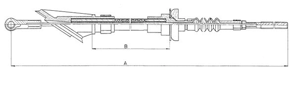 Cable Pull, clutch control (CF01252)