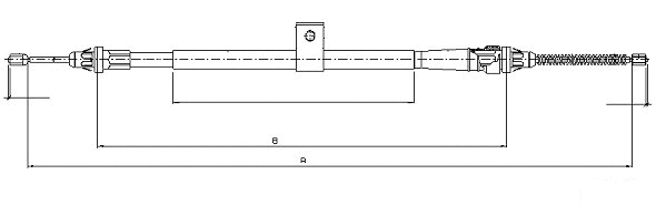 Cable Pull, parking brake (CM10690)