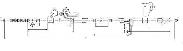 Cable Pull, parking brake (CM11360)