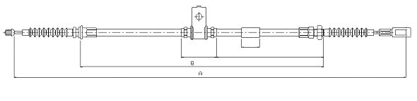 Cable Pull, parking brake (CM11590)