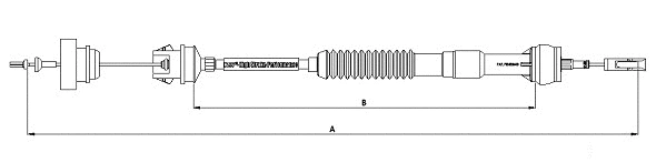 Cable Pull, clutch control (CF00968)