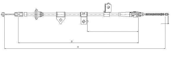 Cable Pull, parking brake (CM07360)
