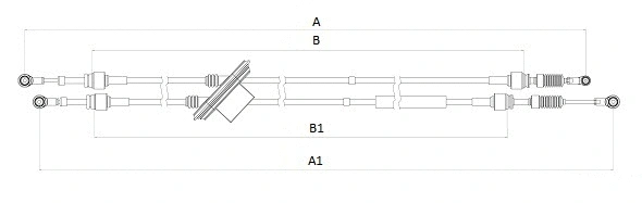 Cable Pull, manual transmission (CC00556)