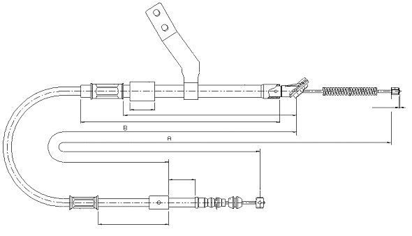 Cable Pull, parking brake (CM17620)