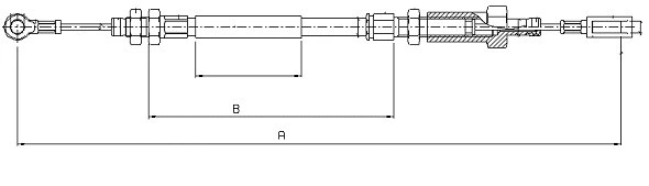 Cable Pull, parking brake (CM13810)