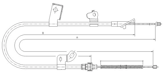 Cable Pull, parking brake (CM17220)