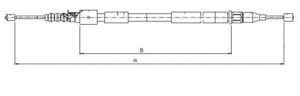 Cable Pull, parking brake (CM11840)