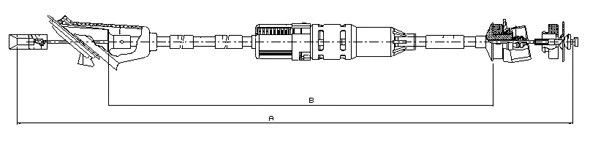 Cable Pull, clutch control (CF01052)