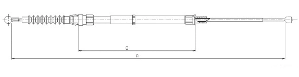 Cable Pull, parking brake (CM16020)