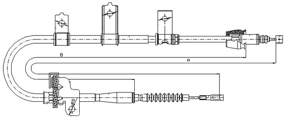 Cable Pull, parking brake (CM07320)