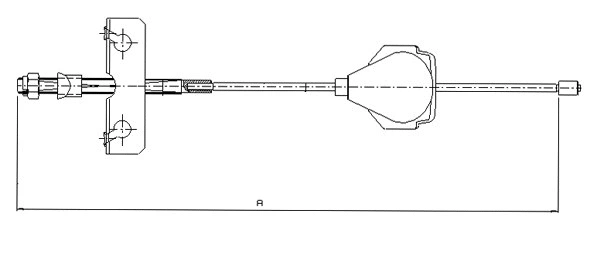 Cable Pull, parking brake (CM04750)