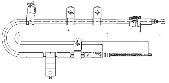 Cable Pull, parking brake (CM06590)
