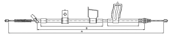 Cable Pull, parking brake (CM11200)