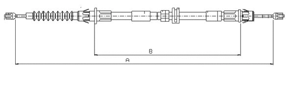 Cable Pull, parking brake (CM04720)