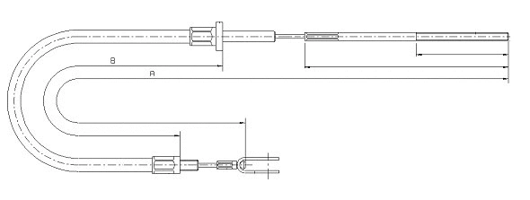 Cable Pull, clutch control (CF01388)